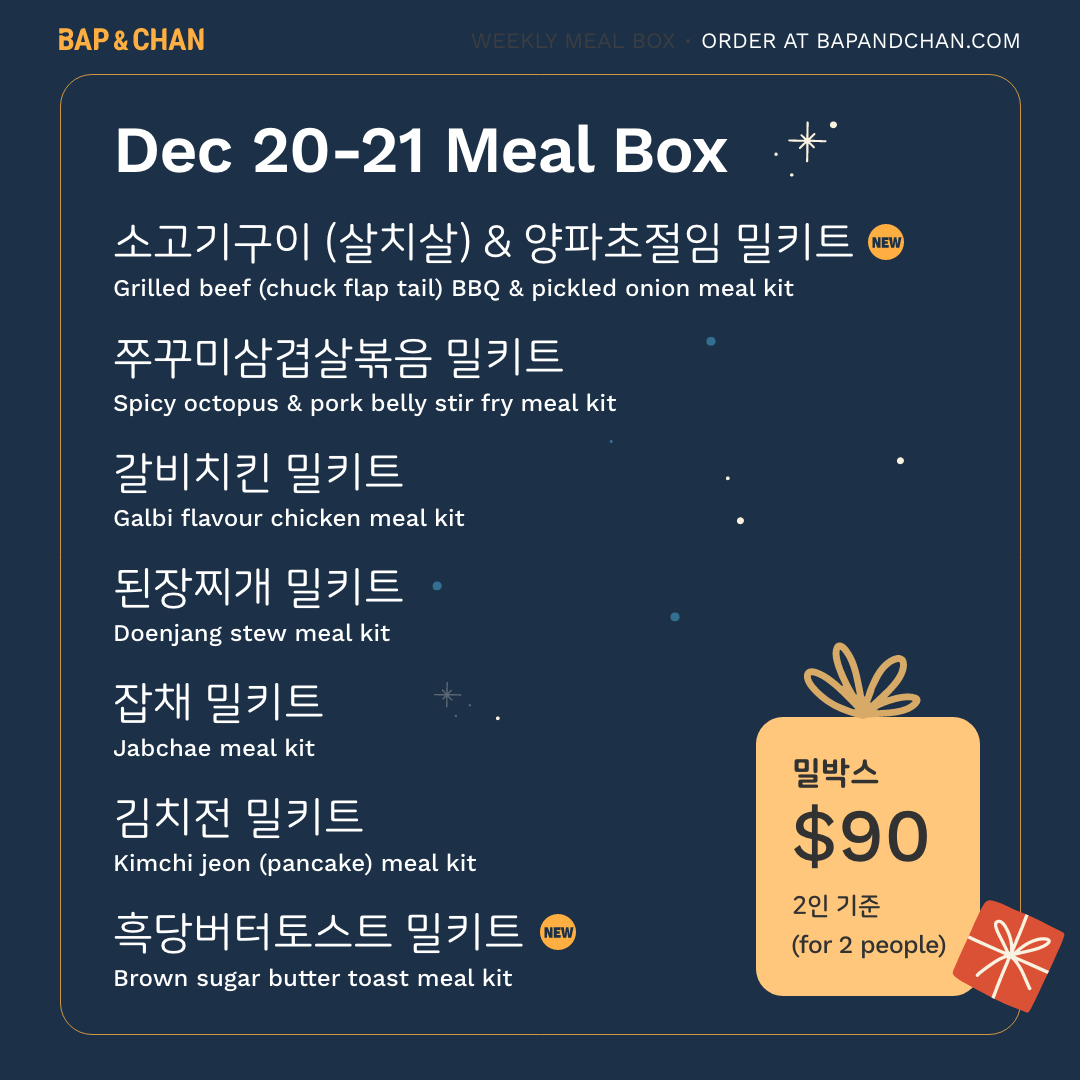 Weekly Meal Box (Dec 20-21)